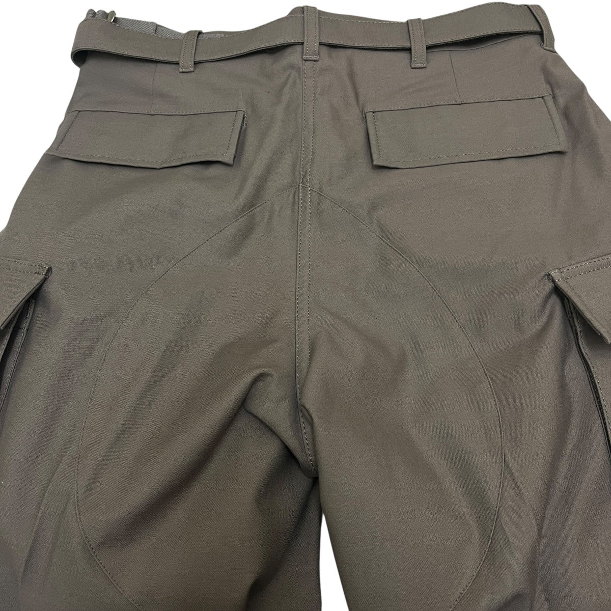 sacai×WTAPS 25SSCotton Back Satin Pants 0125-03695M 古着・中古-4枚目のアイテム画像