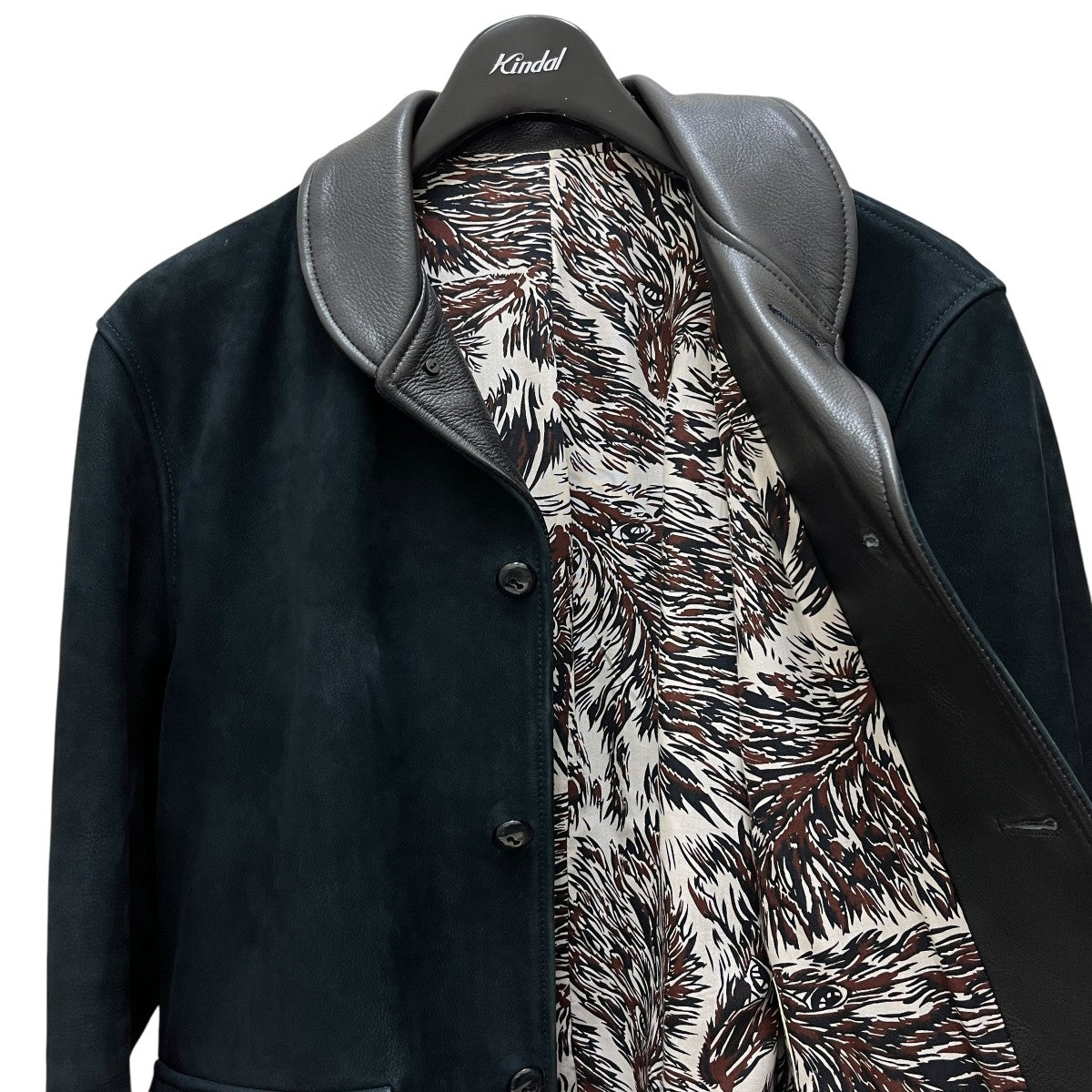 TENDERLOIN(テンダーロイン) ヌバックレザージャケット ブラック