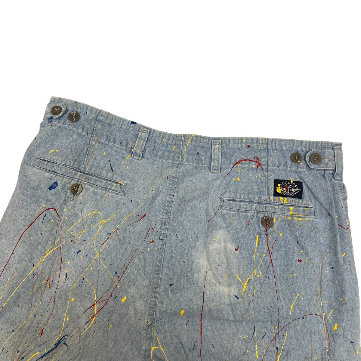 ペイント加工デニムパンツ