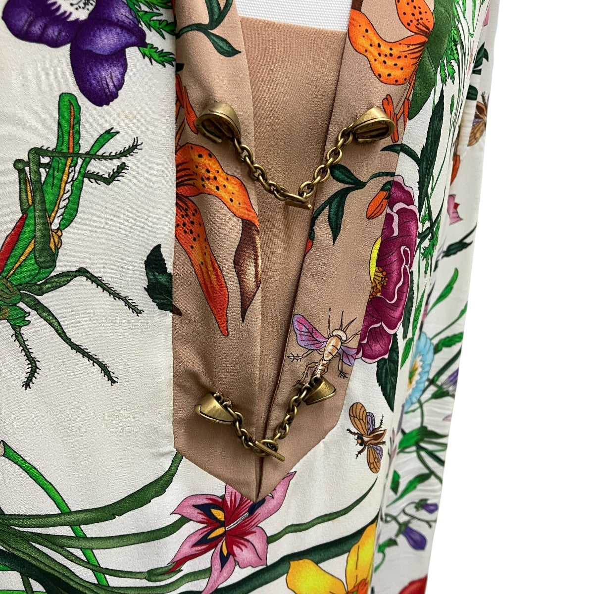 GUCCI(グッチ) 50 YEARS IN JAPAN花柄シルクシャツワンピース358691