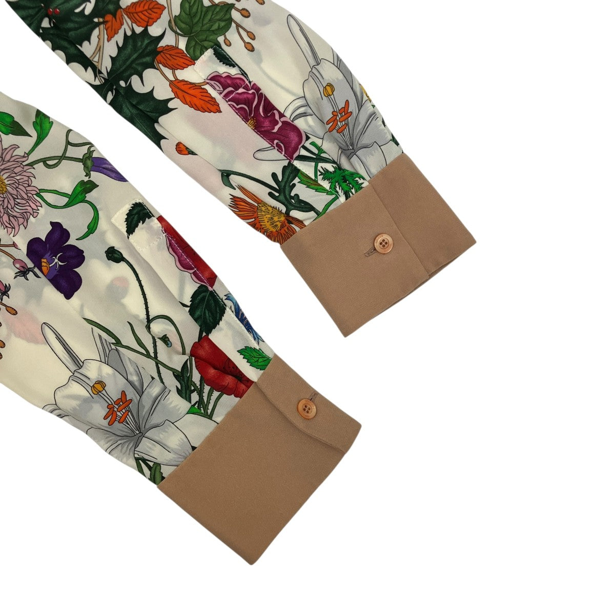 GUCCI(グッチ) 50 YEARS IN JAPAN花柄シルクシャツワンピース358691