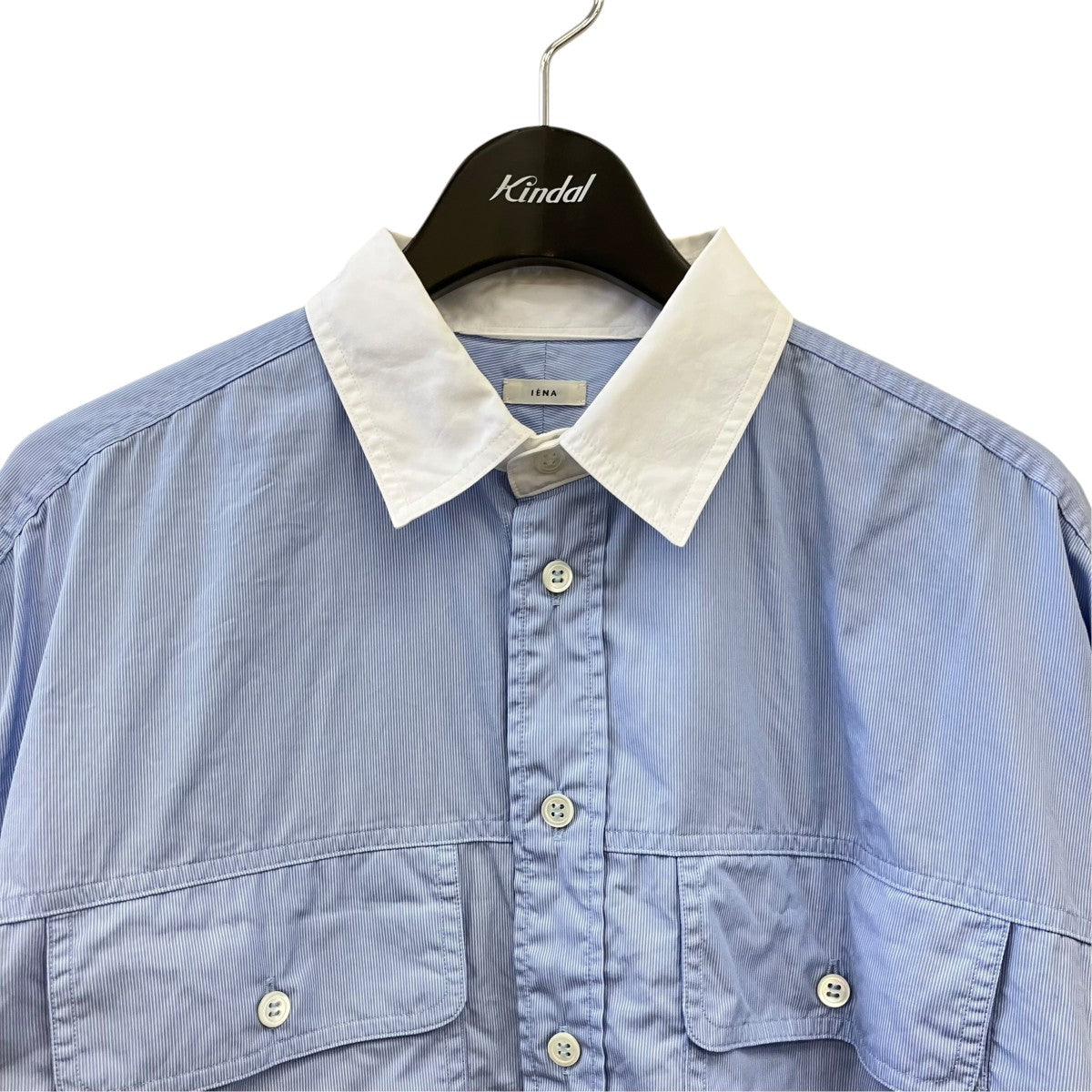 IENA ダブルカフス長袖シャツ25-050-900-1010-1-0 古着・中古-2枚目のアイテム画像