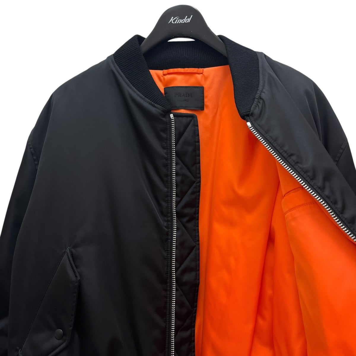 PRADA MA-1 Re-Nylon ボンバージャケット SGB903 Prada: Men's Re-Nylon Bomber Jacket (Black) | DSMNY E-SHOP