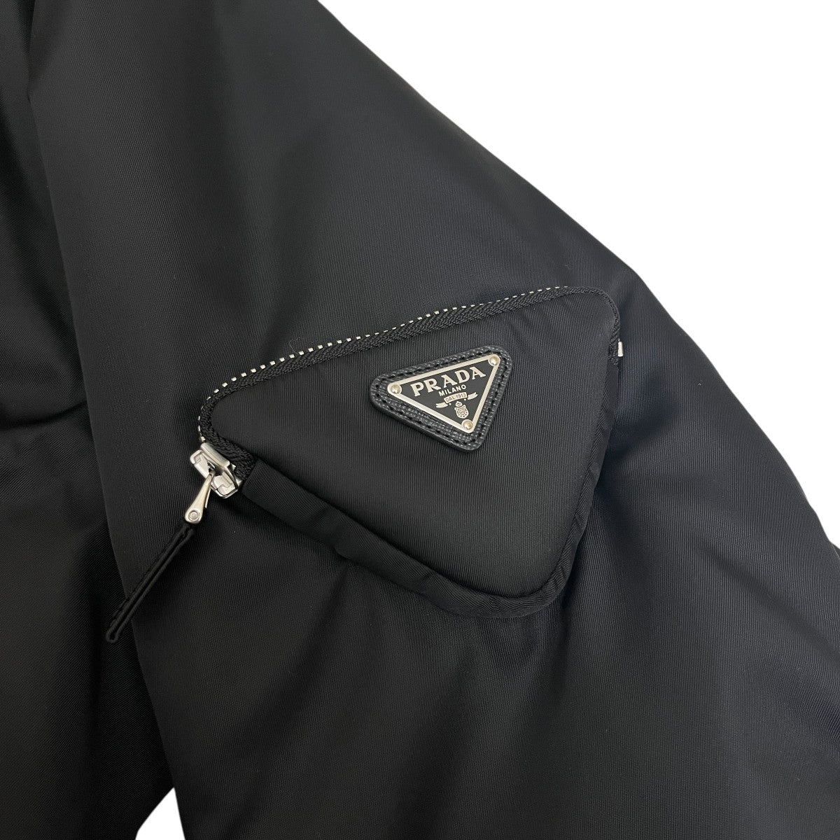 PRADA MA-1 Re-Nylon ボンバージャケット SGB903 Prada: Men's Re-Nylon Bomber Jacket (Black) | DSMNY E-SHOP