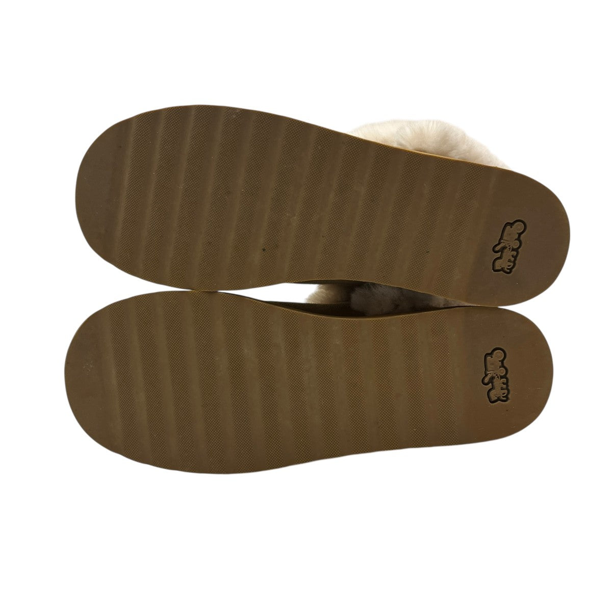 【美品】COACHロゴパターン ベージュムートンブーツ 美品】COACHロゴパターン ベージュムートンブーツ COACH（ブーツ）の