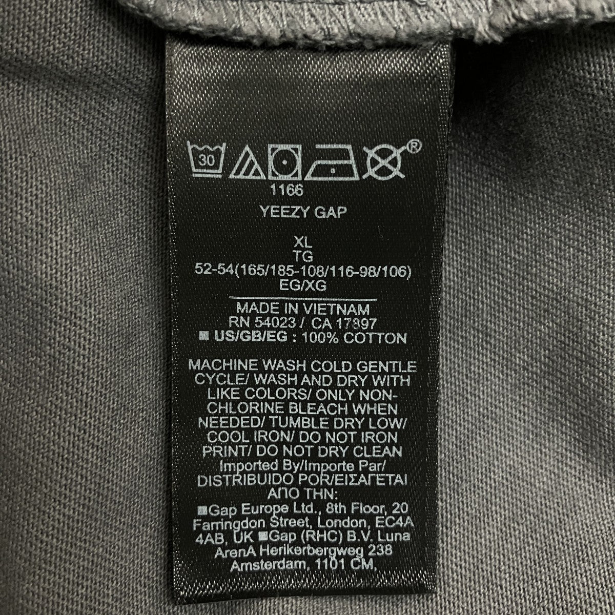 YEEZY GAP 長袖Tシャツ 古着・中古-6枚目のアイテム画像