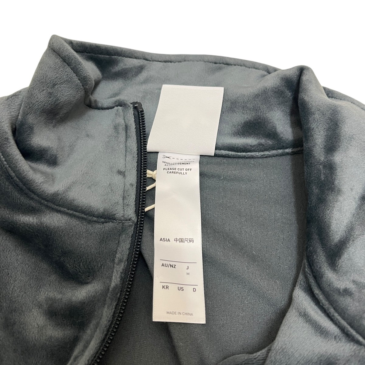 美品★アディダス　ファイヤーバード　ベロア　トラックトップ　ジャケット　グレー adidas(アディダス) ファイヤーバード トラックトップ ベロアトラック