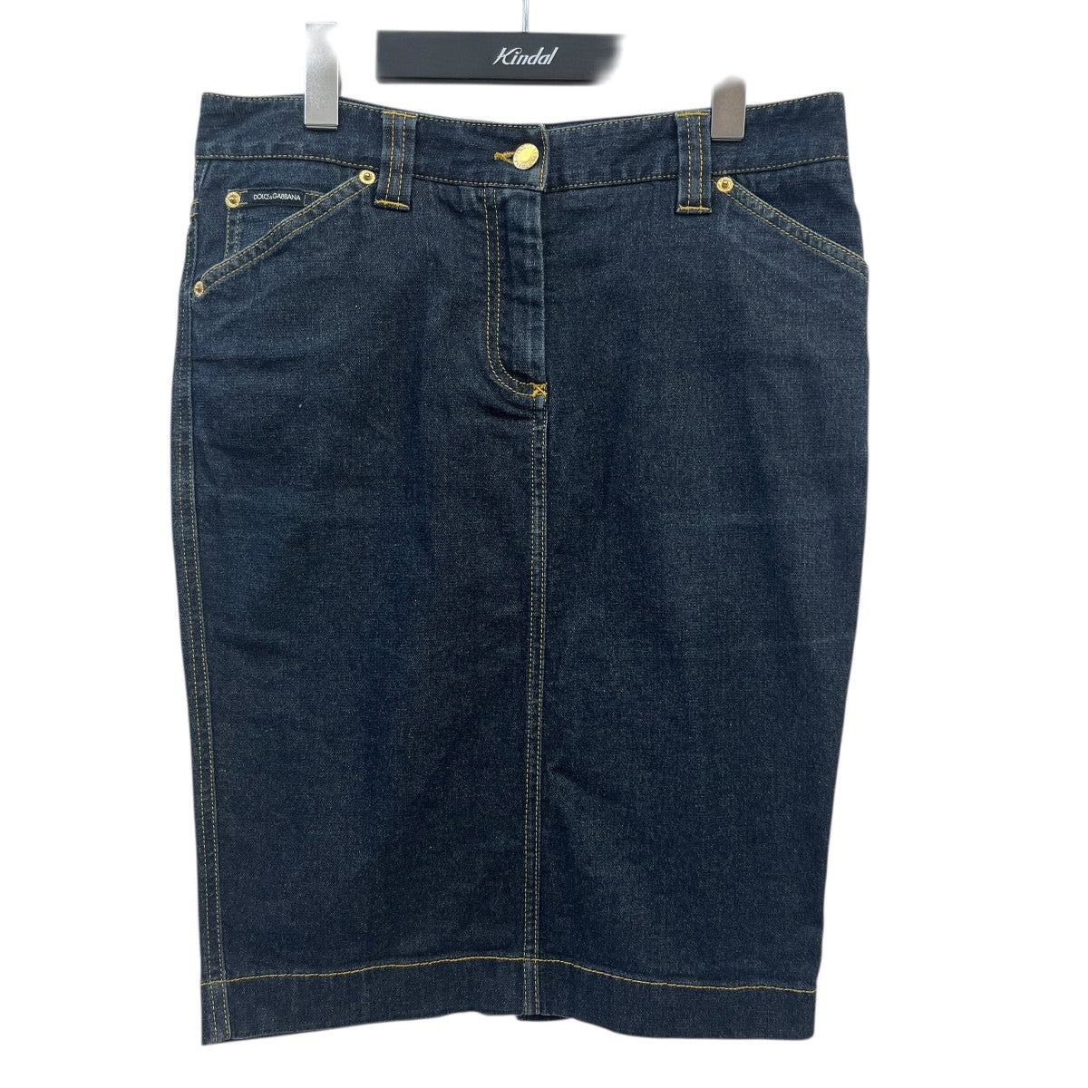 DOLCE ＆ GABBANA ラメデニムスカート 古着・中古-1枚目のアイテム画像
