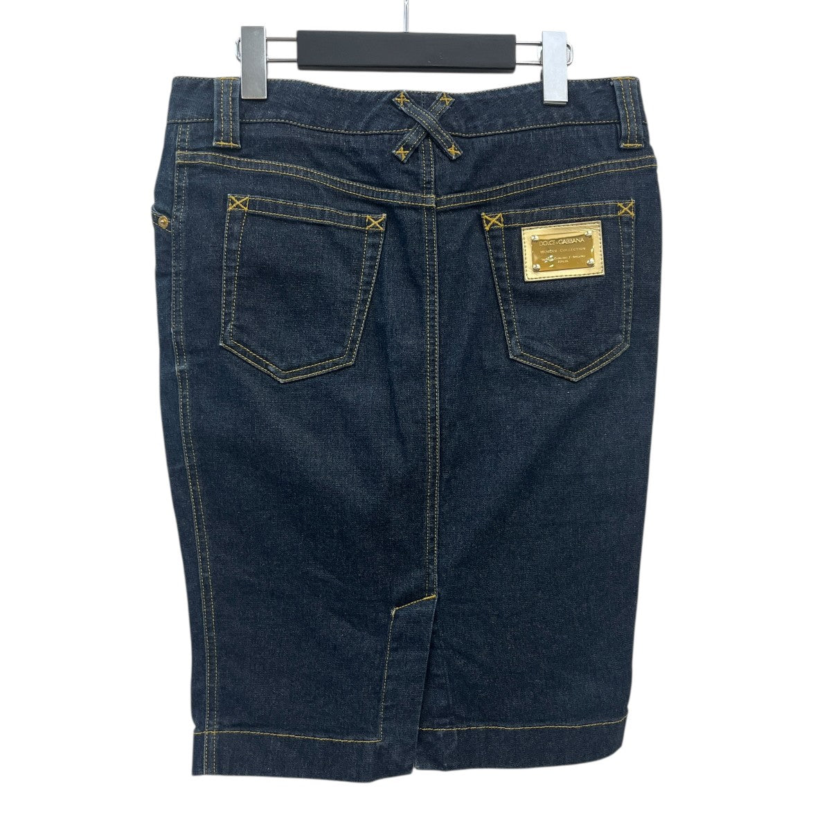 DOLCE ＆ GABBANA ラメデニムスカート 古着・中古-2枚目のアイテム画像