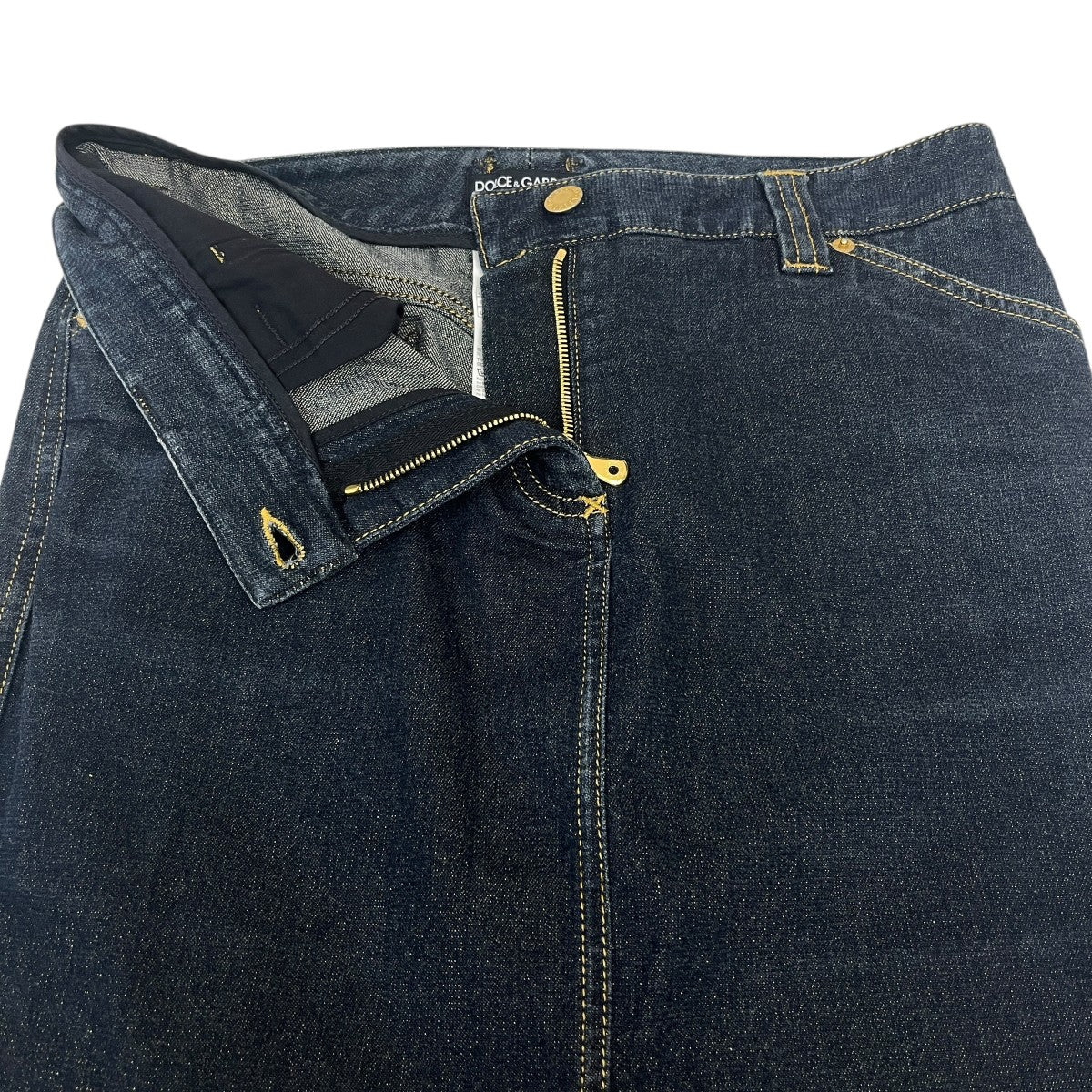 DOLCE ＆ GABBANA ラメデニムスカート 古着・中古-3枚目のアイテム画像