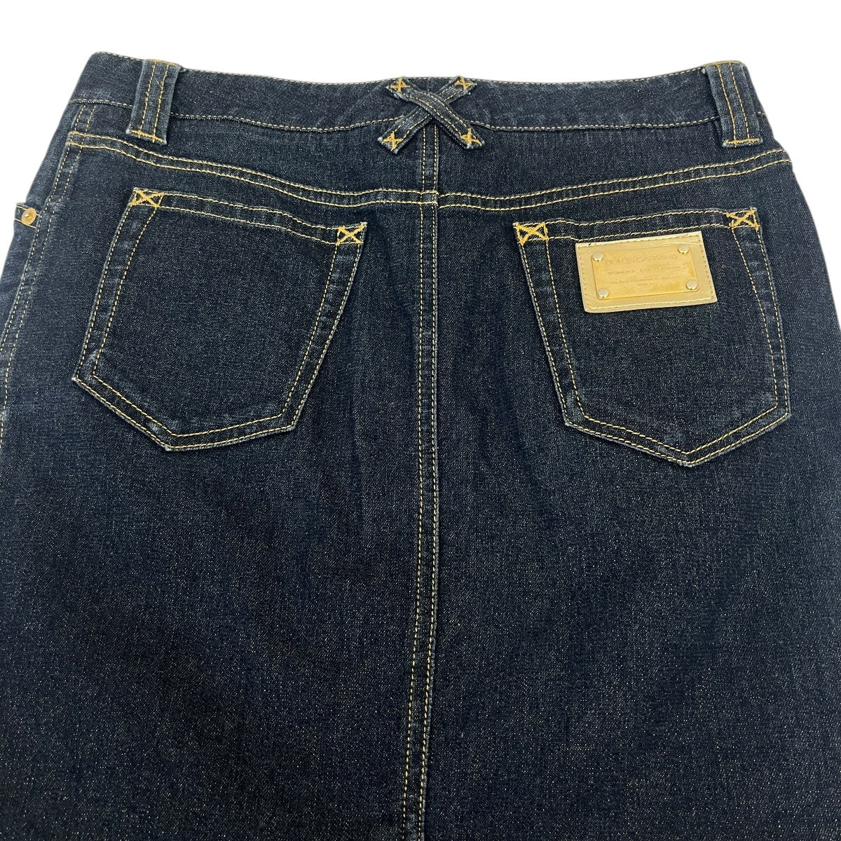 DOLCE ＆ GABBANA ラメデニムスカート 古着・中古-4枚目のアイテム画像