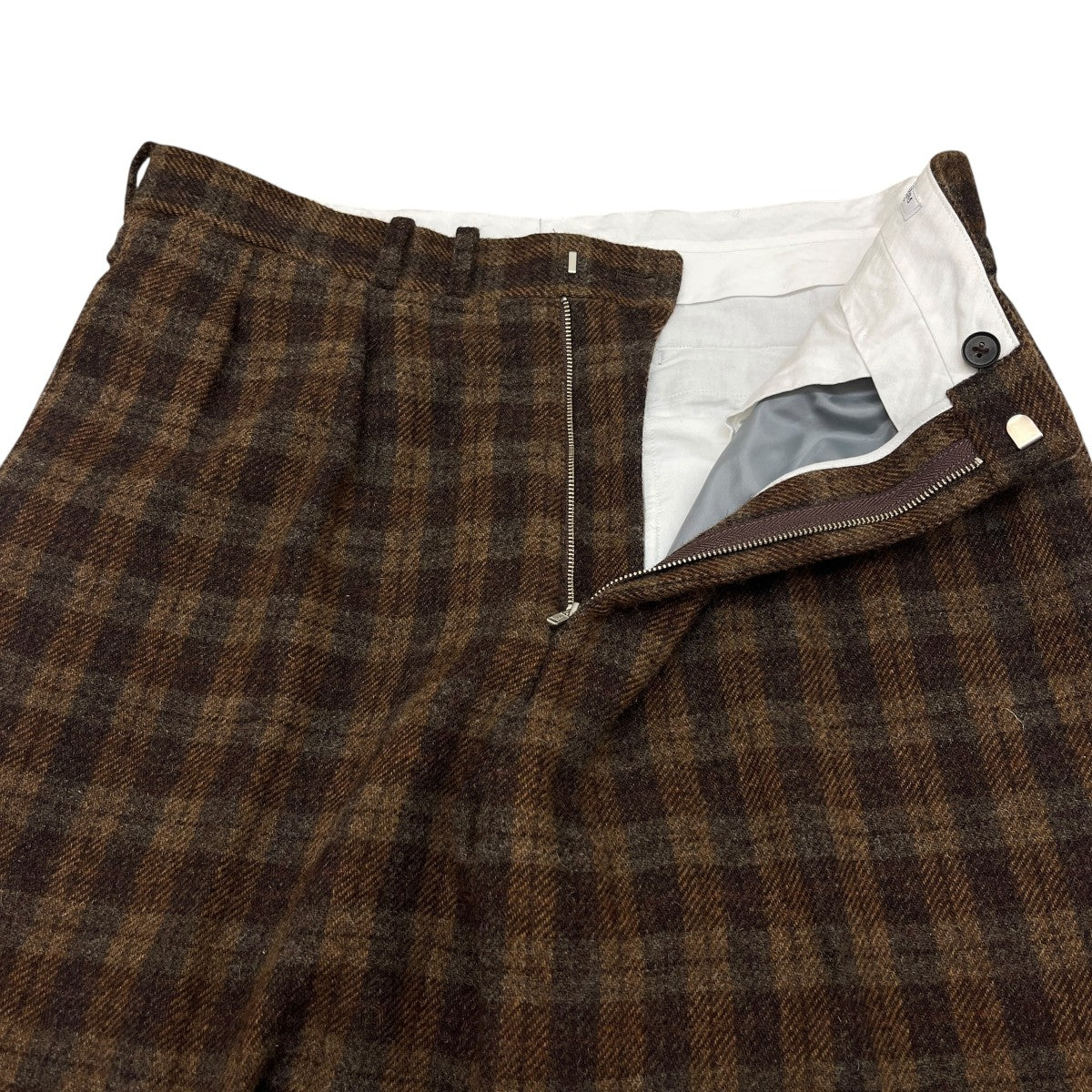 MAATEE＆SONS JEFFERLY TWEEDチェックウールパンツMT4303-0206D 古着・中古-3枚目のアイテム画像