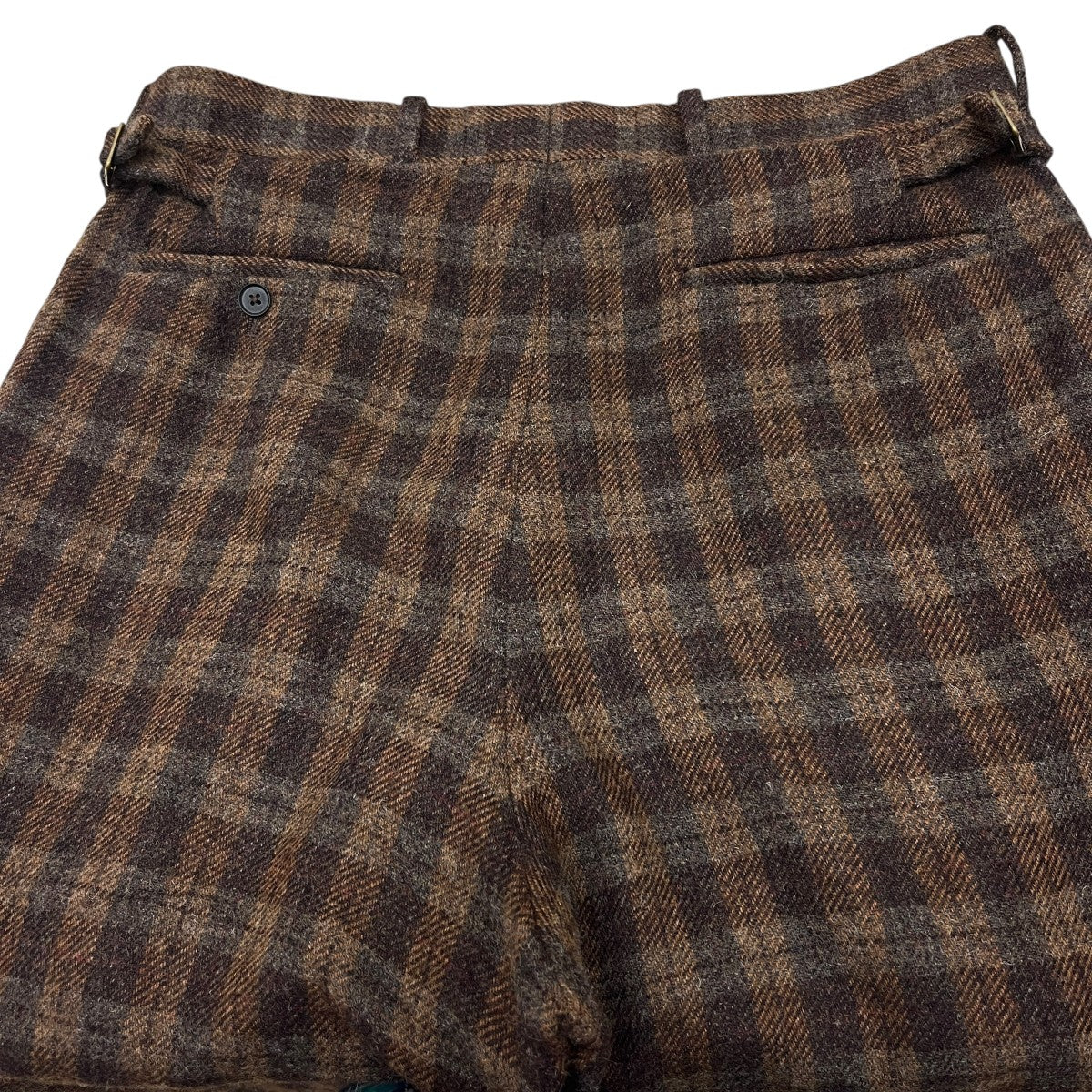 MAATEE＆SONS JEFFERLY TWEEDチェックウールパンツMT4303-0206D 古着・中古-4枚目のアイテム画像