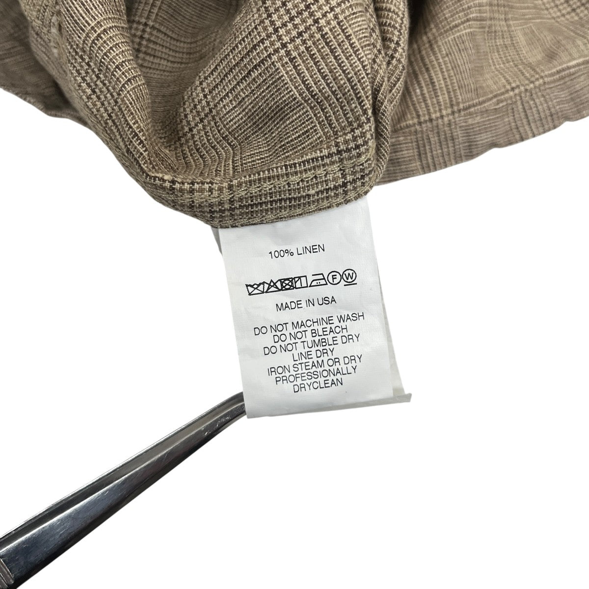 Engineered Garments チェックリネンカバーオール 古着・中古-6枚目のアイテム画像