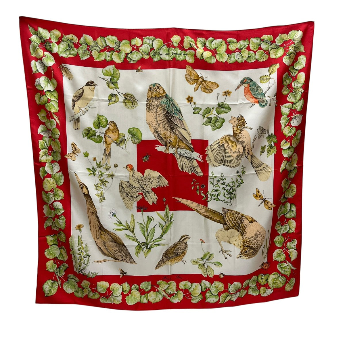 HERMES カレ90 La vie au grand airスカーフ 古着・中古-1枚目のアイテム画像