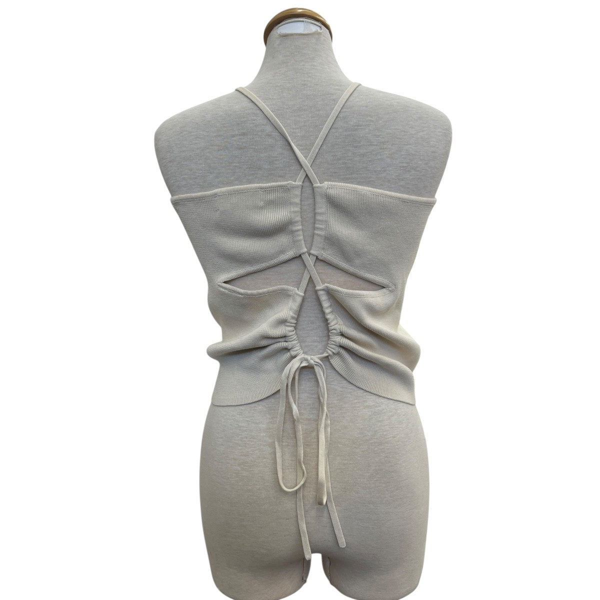 Uhr Drawstring camisole Knitキャミソールニット24SSUhr-KT387 古着・中古-2枚目のアイテム画像