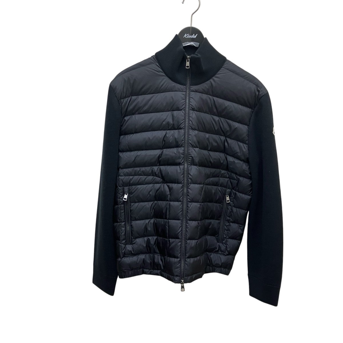 MONCLER Padded Wool Cardiganニット切替ダウンジャケットG20919B50700A9341 古着・中古-1枚目のアイテム画像