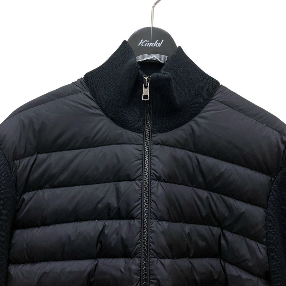 MONCLER Padded Wool Cardiganニット切替ダウンジャケットG20919B50700A9341 古着・中古-2枚目のアイテム画像