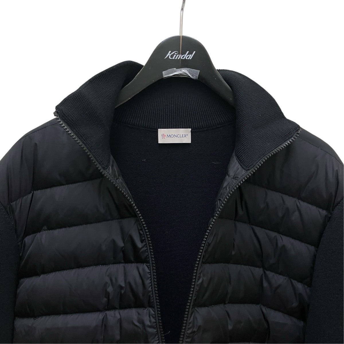 MONCLER Padded Wool Cardiganニット切替ダウンジャケットG20919B50700A9341 古着・中古-5枚目のアイテム画像