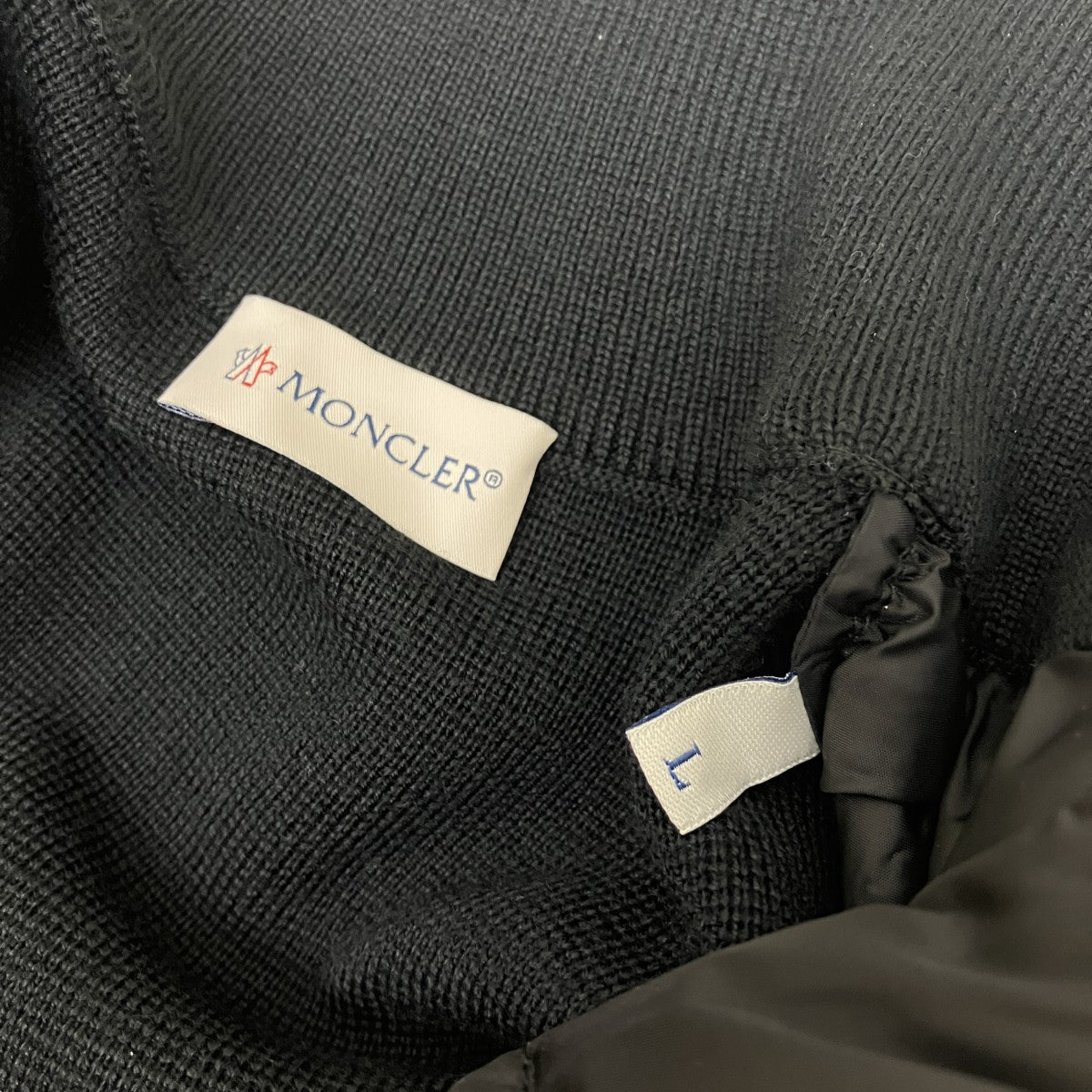 MONCLER Padded Wool Cardiganニット切替ダウンジャケットG20919B50700A9341 古着・中古-7枚目のアイテム画像