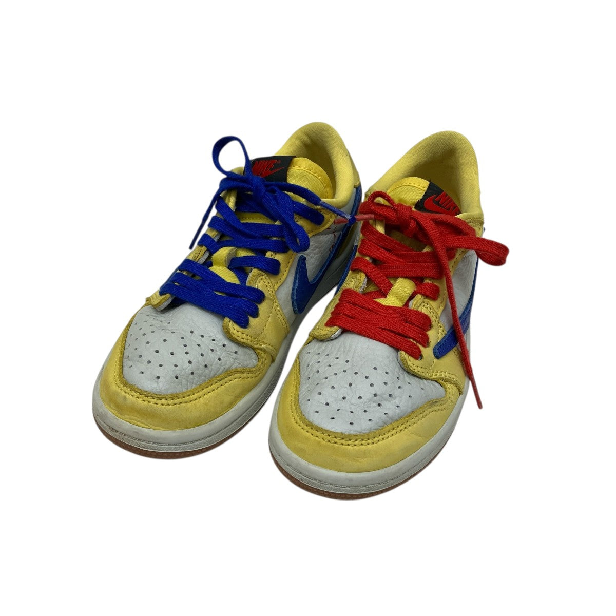 NIKE×Travis Scott PS Air Jordan 1 Low OG CanarスニーカーDZ5909-700 古着・中古-1枚目のアイテム画像