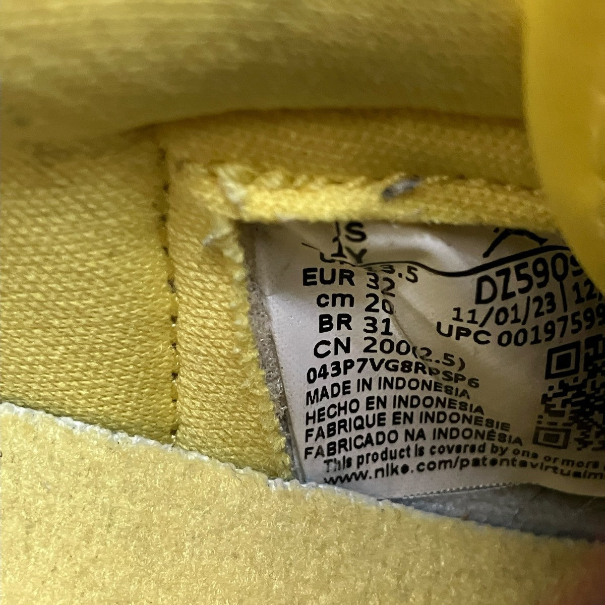 NIKE×Travis Scott PS Air Jordan 1 Low OG CanarスニーカーDZ5909-700 古着・中古-9枚目のアイテム画像