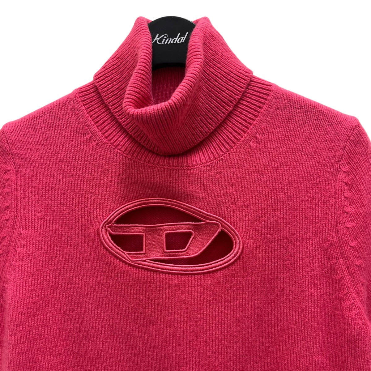 DIESEL(ディーゼル) タートルネック半袖ニットA06713 A06713 ピンク