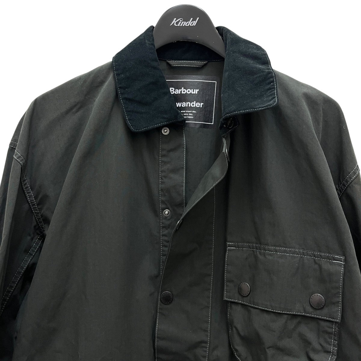 Barbour×and wander CORDURA SOLWAY SHIRTプルオーバーシャツ574