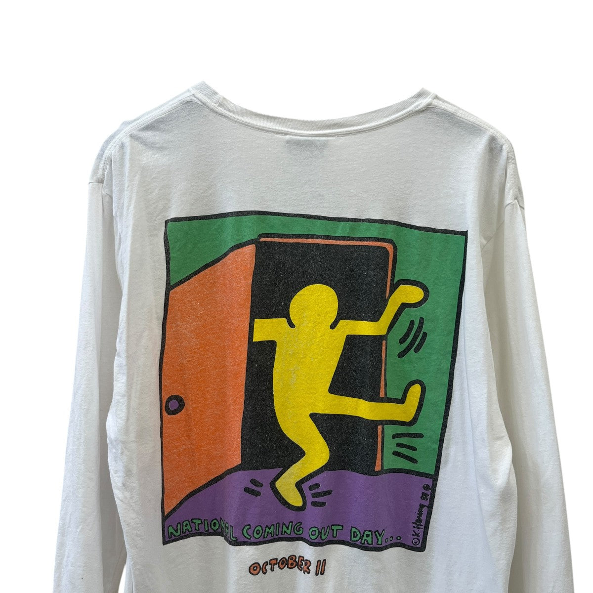 Keith Haring 90’ｓ vintage長袖Tシャツ 古着・中古-4枚目のアイテム画像