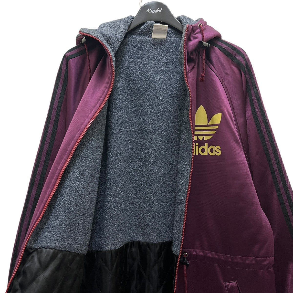 adidas(アディダス) デサント製 Vintageベンチコート パープル サイズ