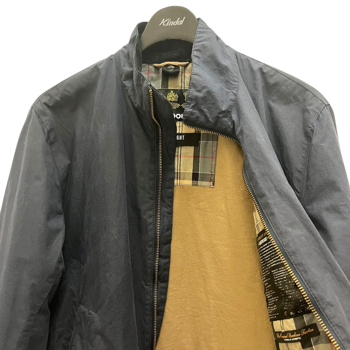 Barbour lightweight admiralty jacketジップブルゾンMWX1464NY51 古着・中古-3枚目のアイテム画像