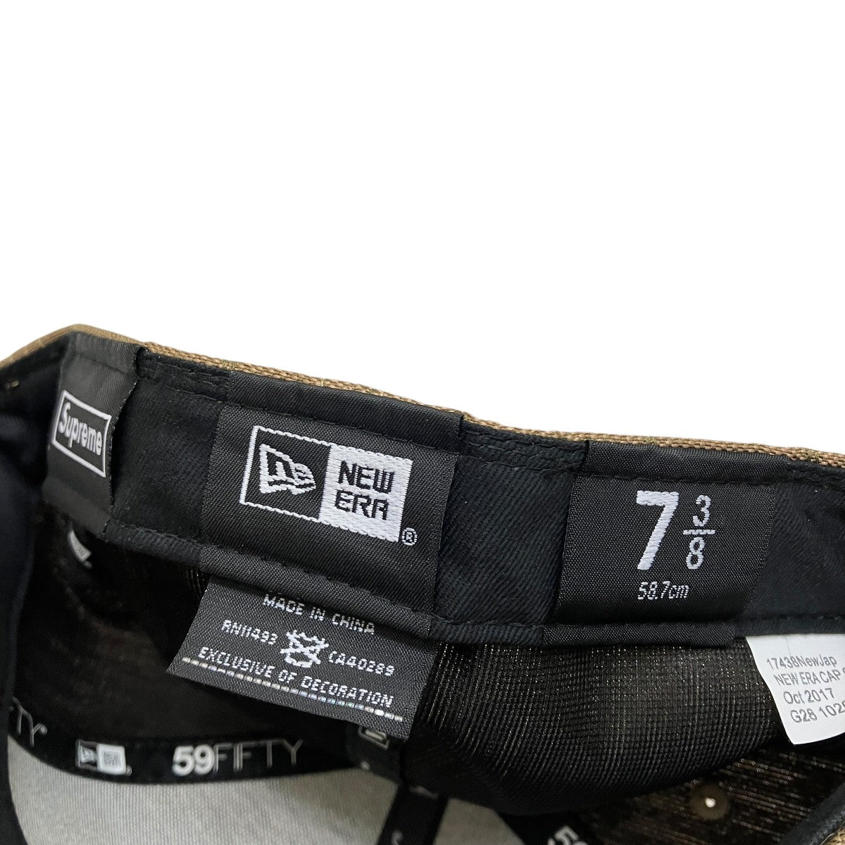 Supreme×New Era 18SSMonogram Boxlogoキャップ 古着・中古-5枚目のアイテム画像