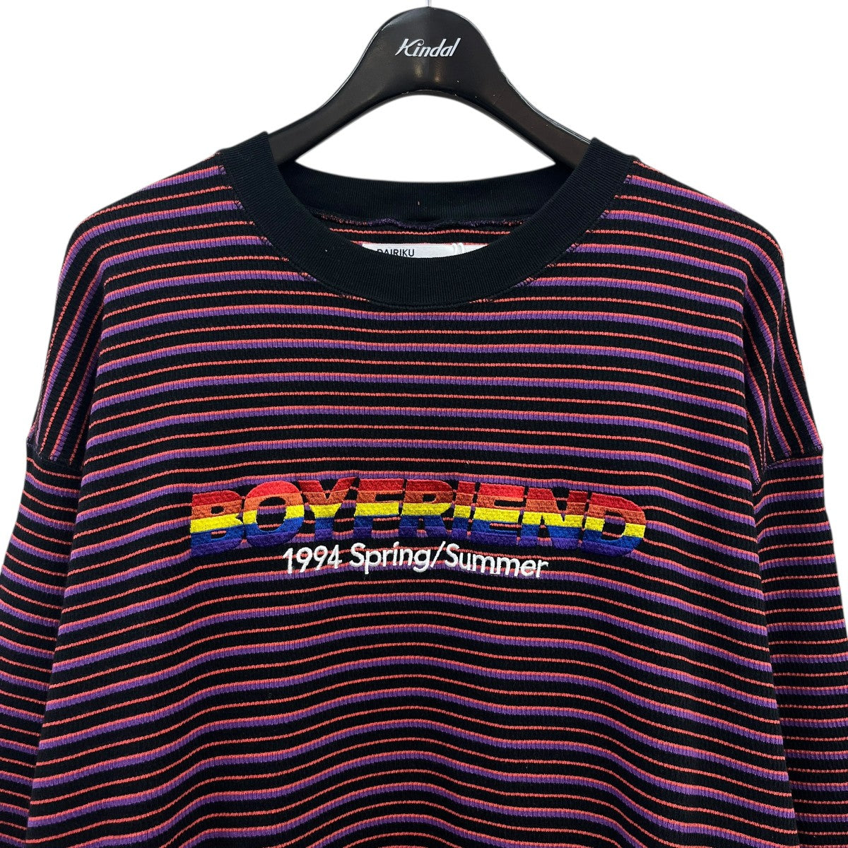 DAIRIKU マルチボーダーロングスリーブTシャツ22SS C-10 古着・中古-3枚目のアイテム画像