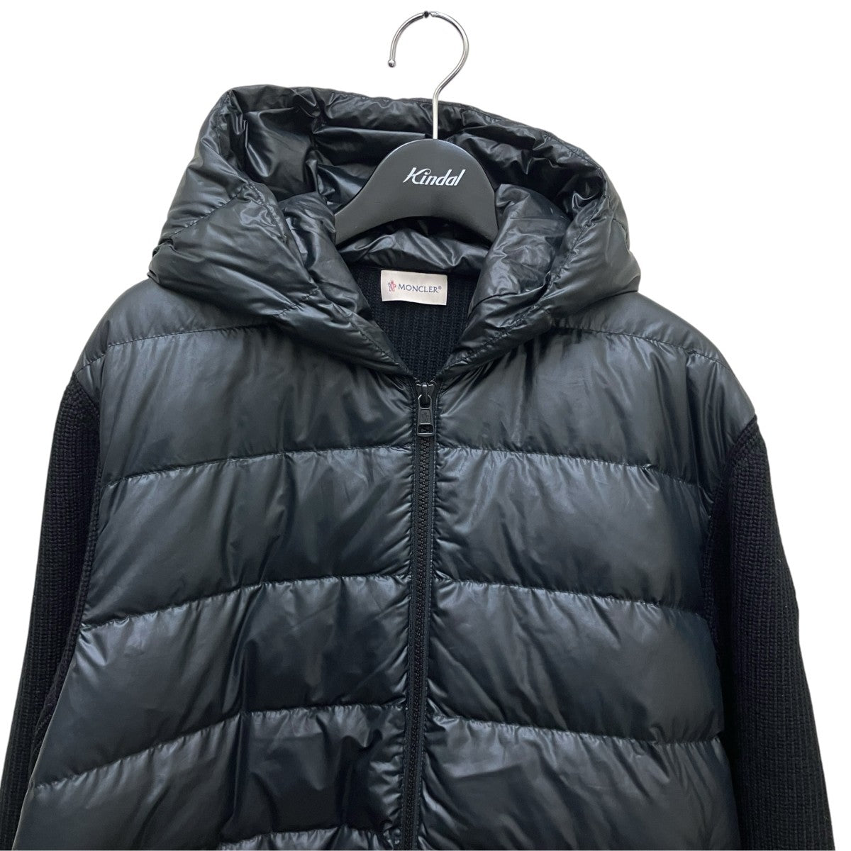 MONCLER CARDIGAN TRICOTニット切替ダウンジャケットK20919B00041 古着・中古-2枚目のアイテム画像