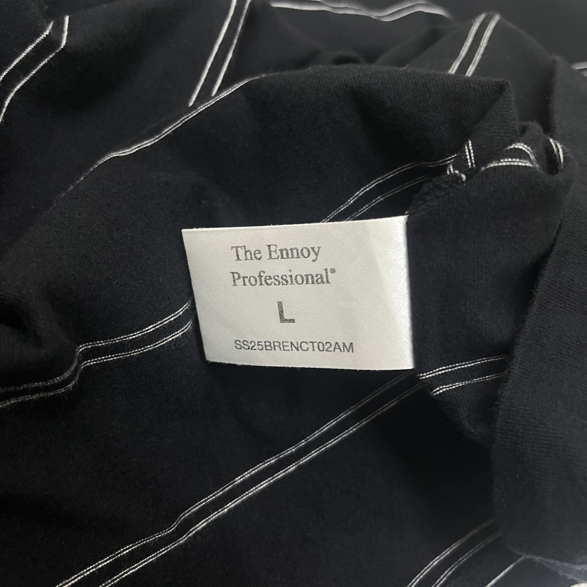 ENNOY(エンノイ) Panel Border S S T-ShirtボーダーTシャツ