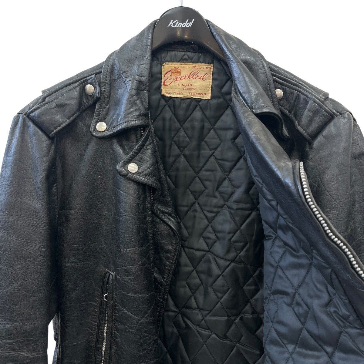 Excelled 70’ｓ vintageライダースジャケット 古着・中古-3枚目のアイテム画像