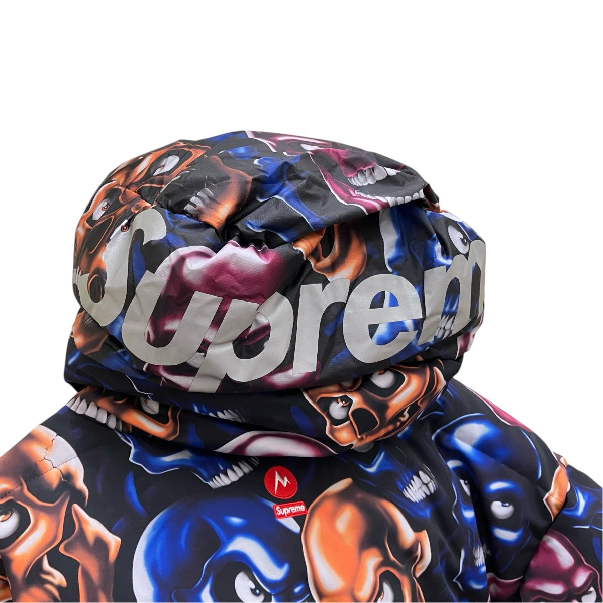 Supreme×Marmot 800-Fill Down Parka Skull Pileスカル柄ダウンジャケット 古着・中古-5枚目のアイテム画像