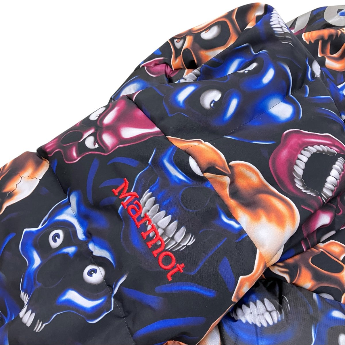 Supreme×Marmot 800-Fill Down Parka Skull Pileスカル柄ダウンジャケット 古着・中古-7枚目のアイテム画像