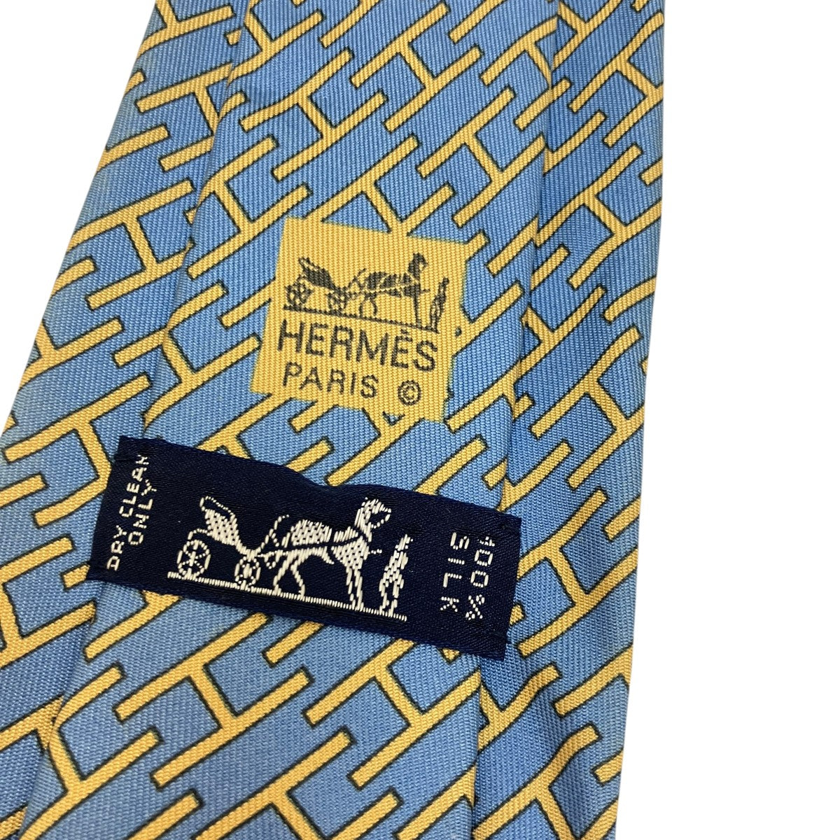 HERMES シルクネクタイ 古着・中古-4枚目のアイテム画像