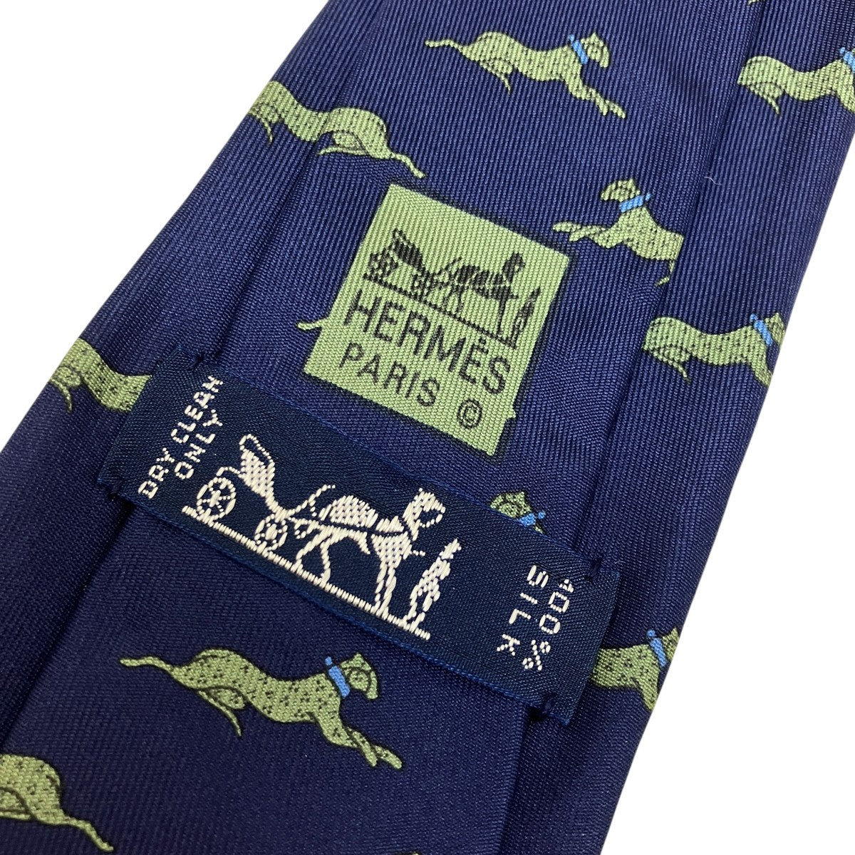 HERMES レオパード柄シルクネクタイ 古着・中古-4枚目のアイテム画像