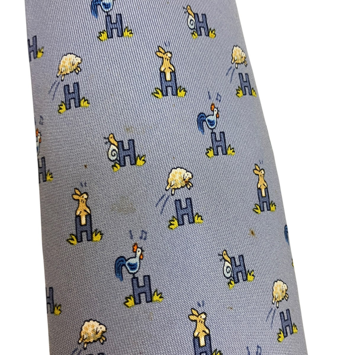 HERMES ウサギ柄シルクネクタイ 古着・中古-6枚目のアイテム画像