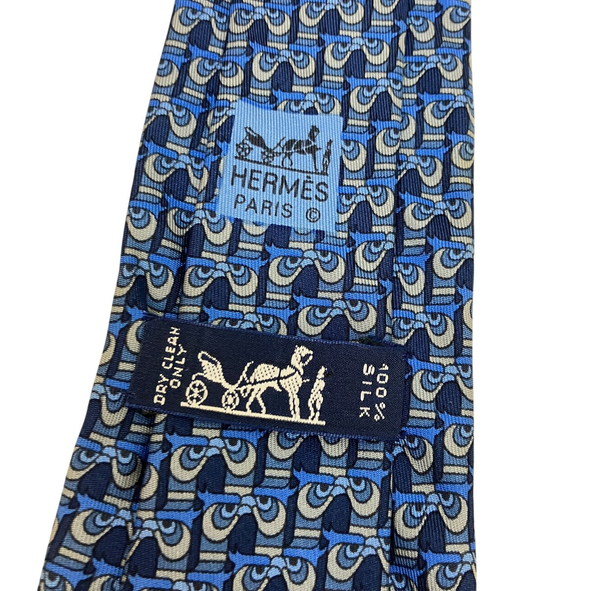HERMES シルクネクタイ 古着・中古-4枚目のアイテム画像