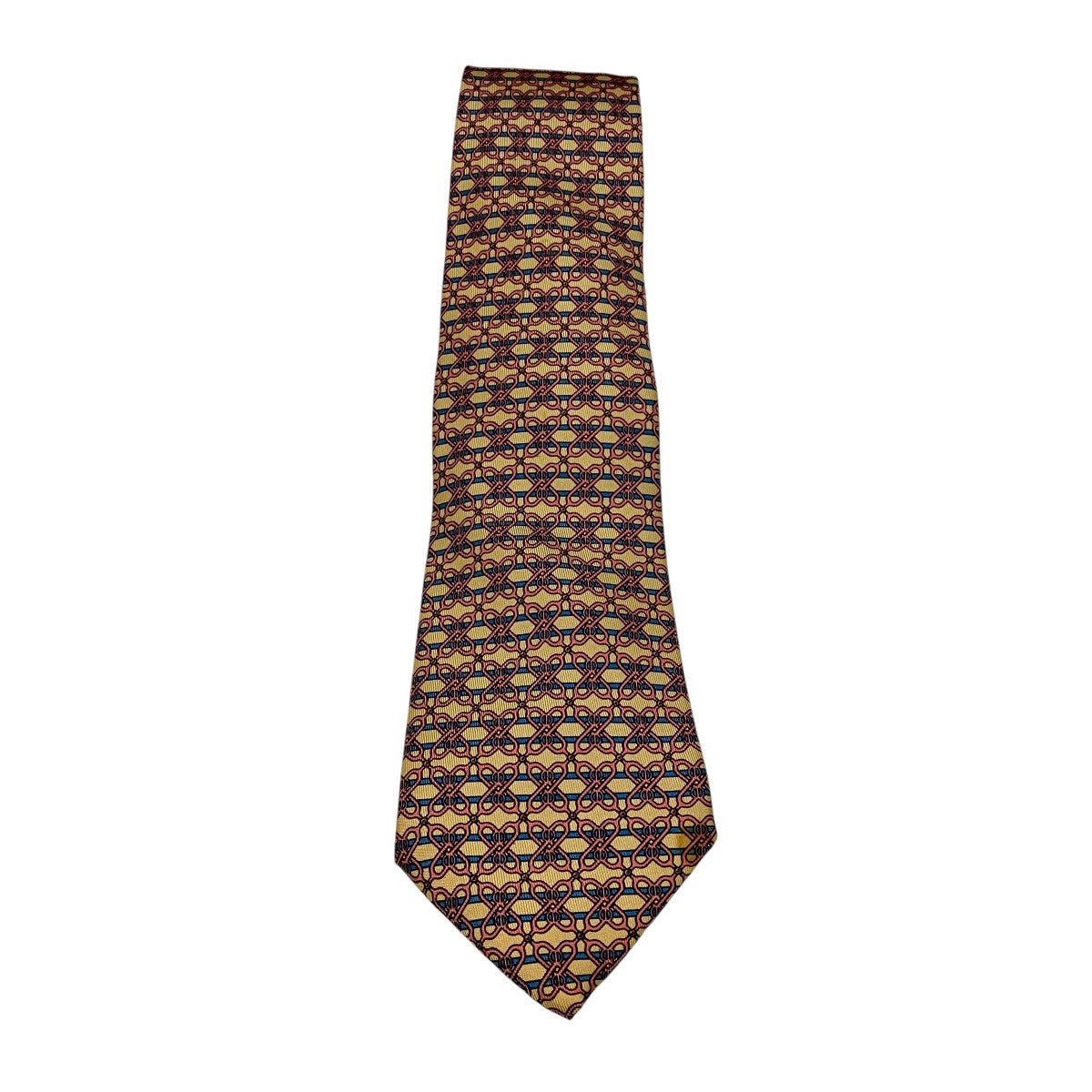 HERMES 総柄ネクタイ 古着・中古-1枚目のアイテム画像