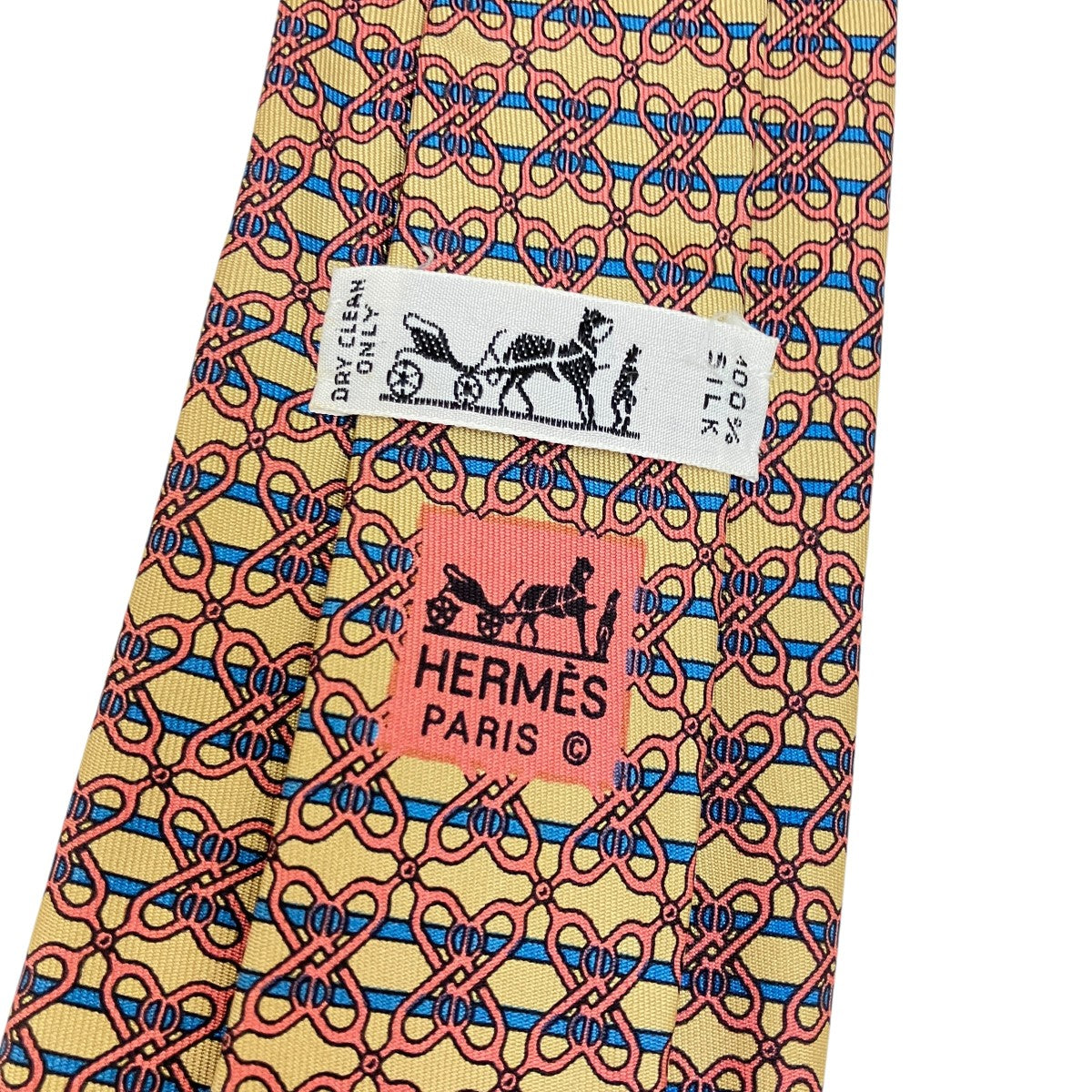 HERMES 総柄ネクタイ 古着・中古-4枚目のアイテム画像