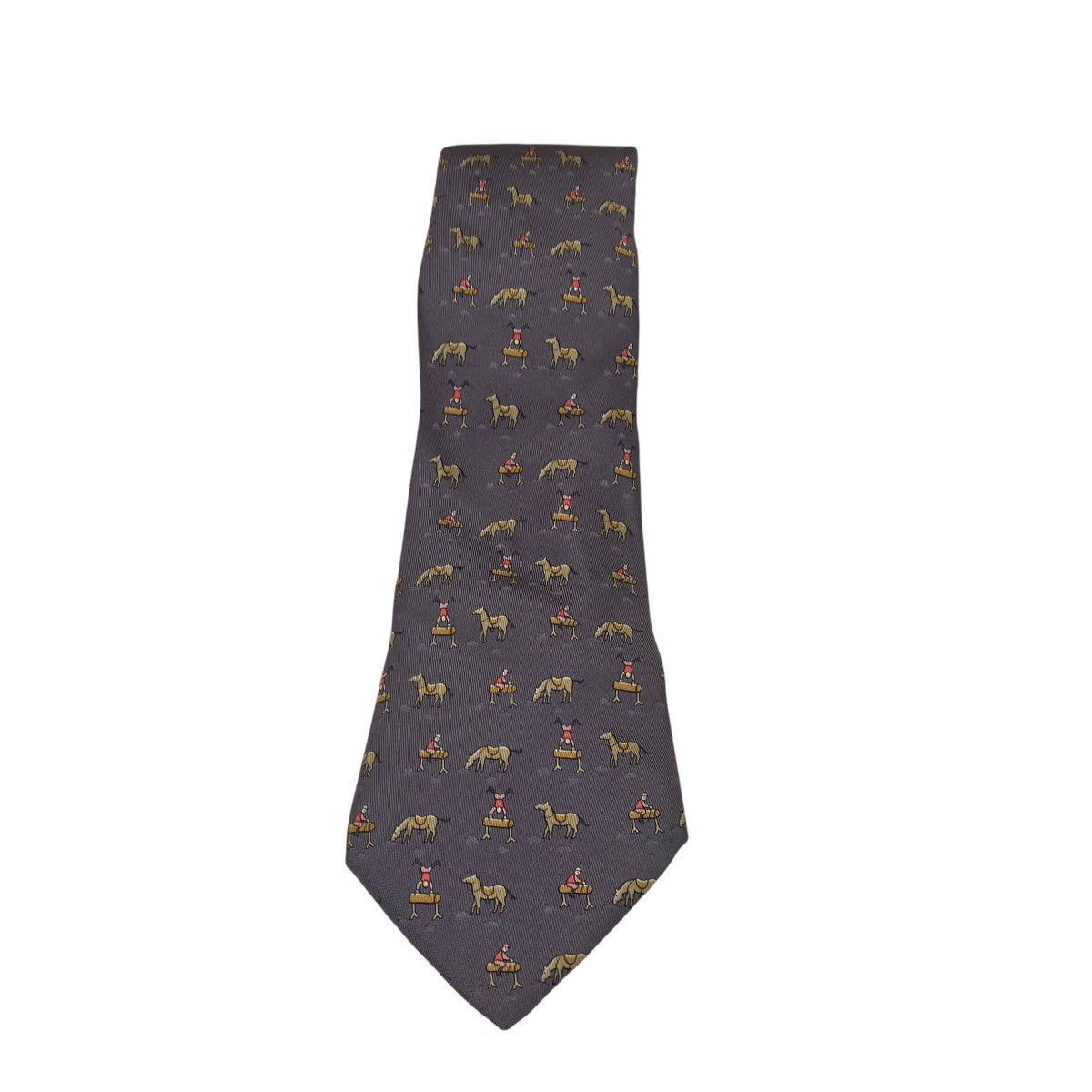HERMES ラクダ柄ネクタイ 古着・中古-1枚目のアイテム画像