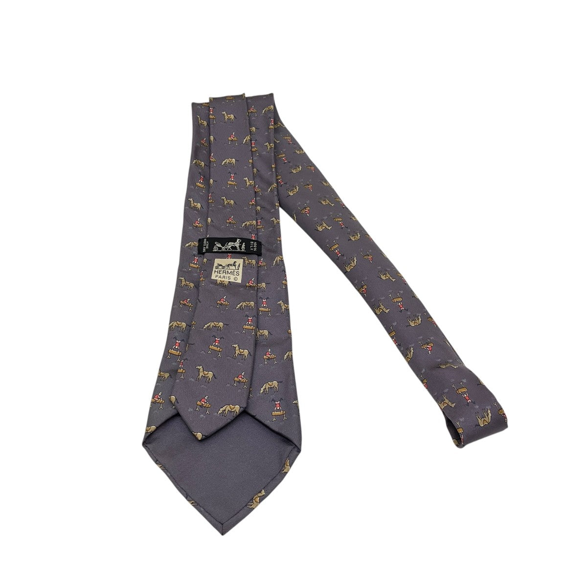 HERMES ラクダ柄ネクタイ 古着・中古-3枚目のアイテム画像