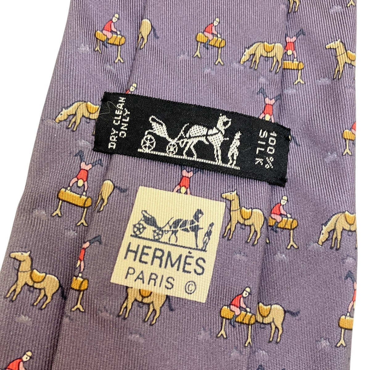 HERMES ラクダ柄ネクタイ 古着・中古-4枚目のアイテム画像