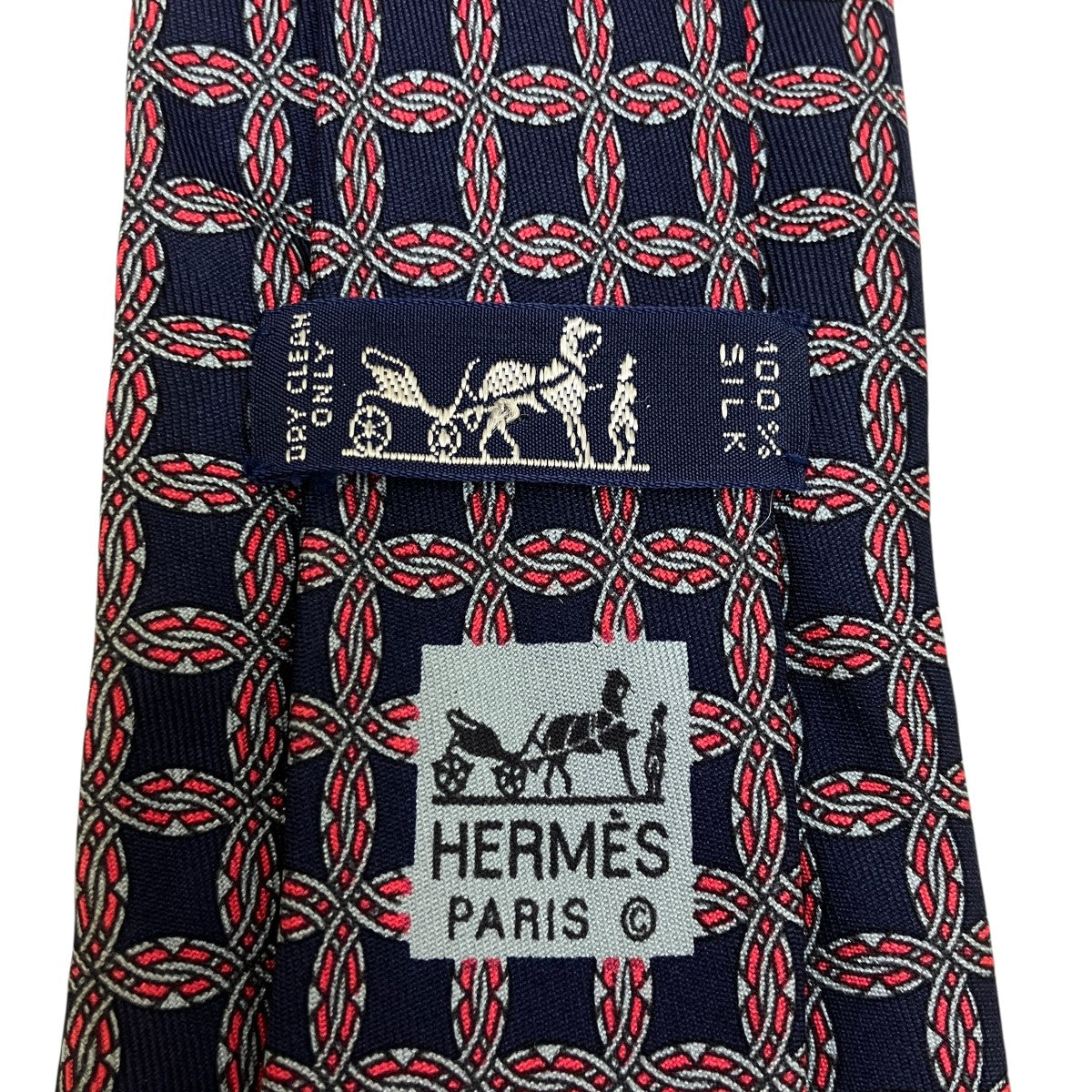 HERMES(エルメス) 総柄ネクタイ ネイビー｜【公式】カインドオル