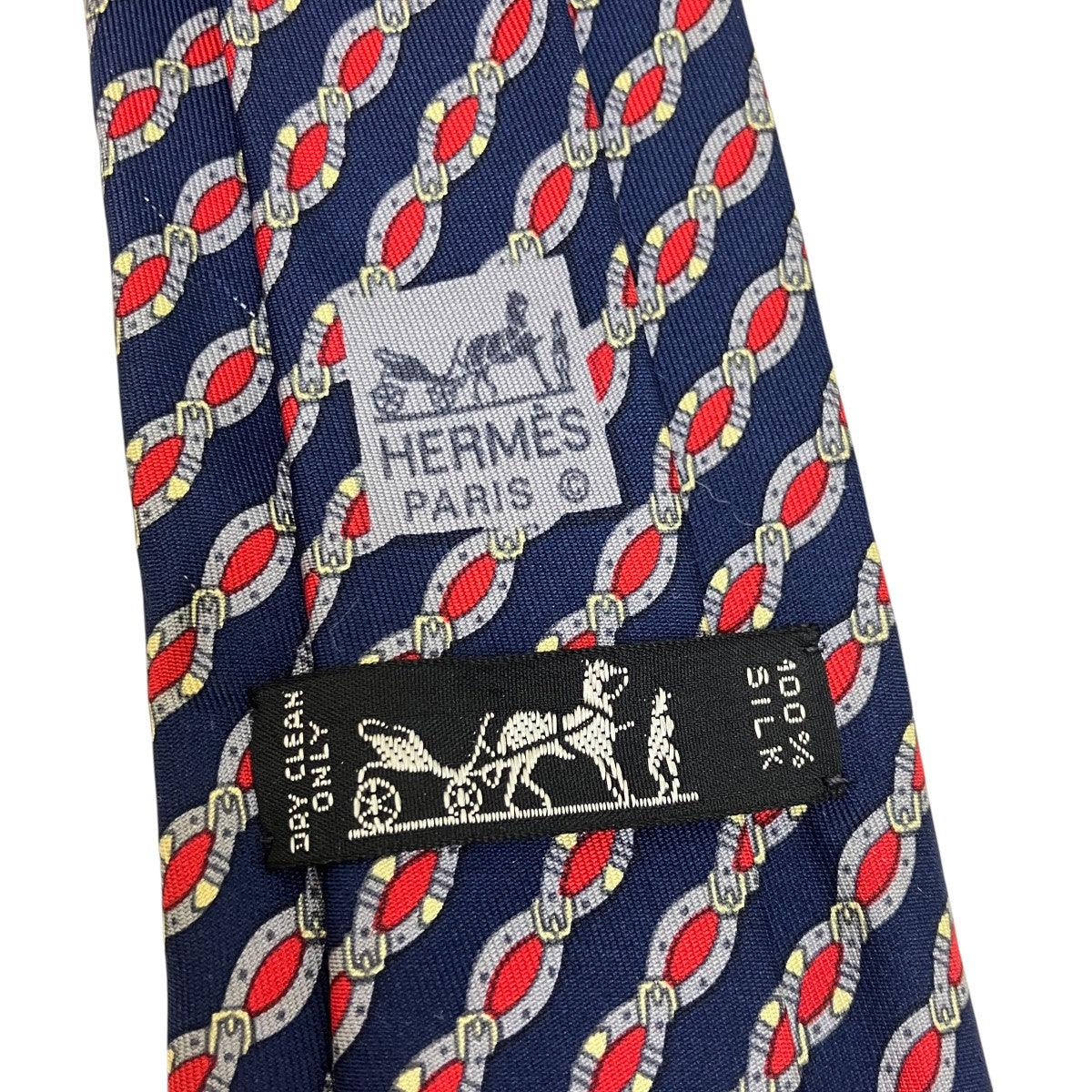 HERMES 総柄ネクタイ 古着・中古-4枚目のアイテム画像
