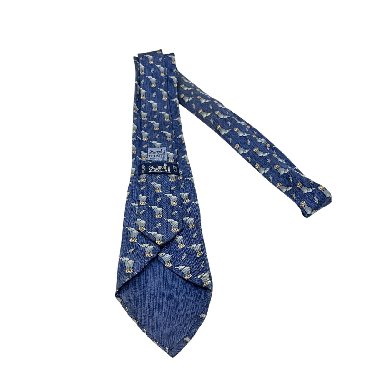 HERMES ゾウ柄シルクネクタイ 古着・中古-3枚目のアイテム画像